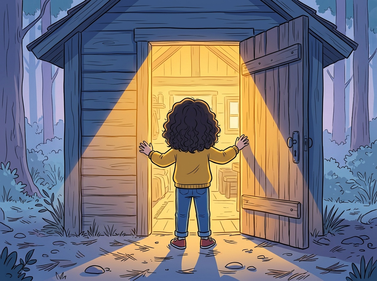 La même scène dessinée en bande dessinée