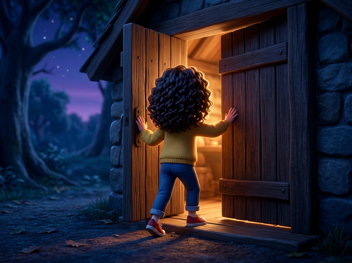 La même scène dessinée en studio 3d